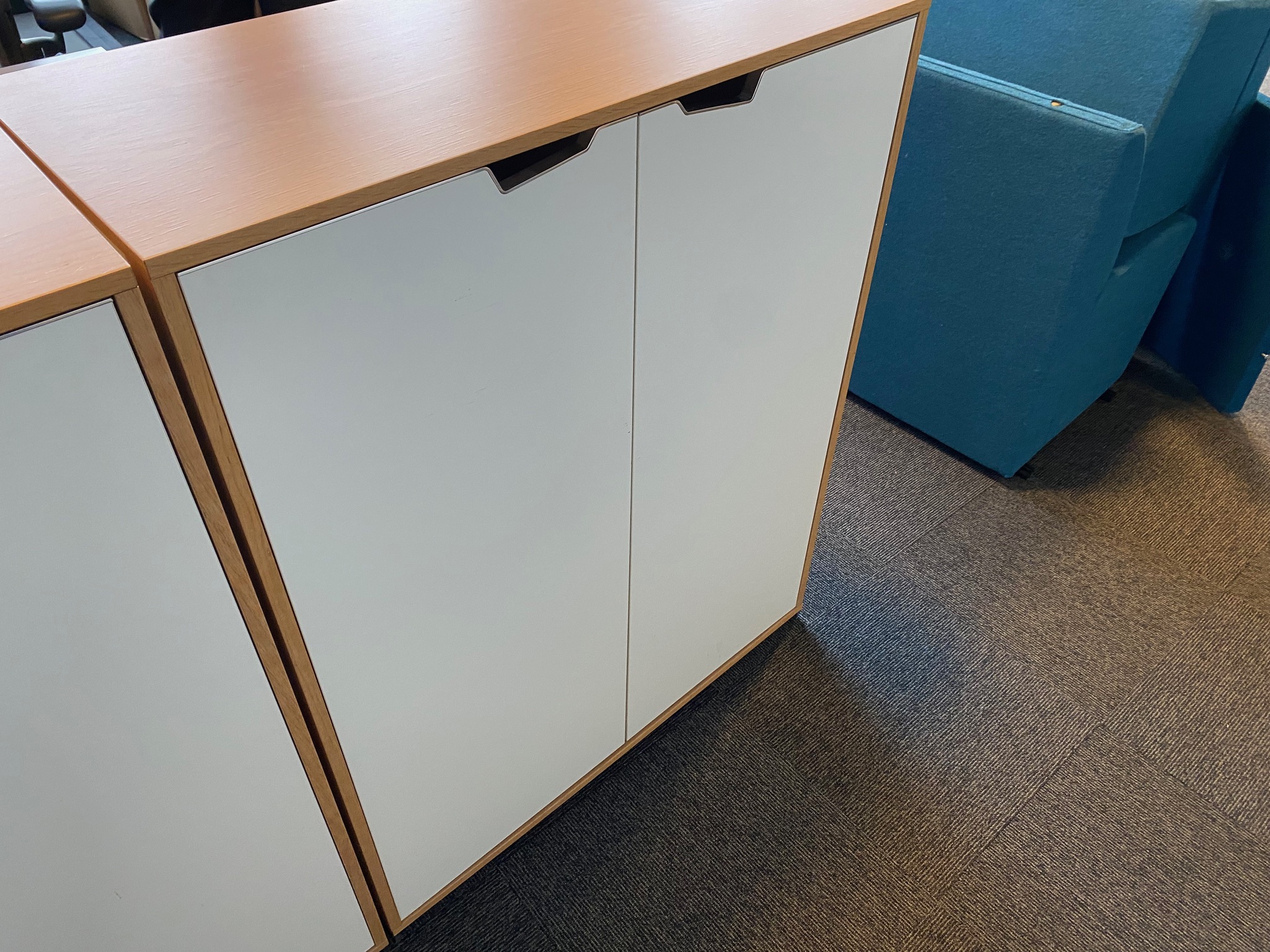 SELT / SOLD Holmris skrifstofuskápur, H113xB90sm. 7