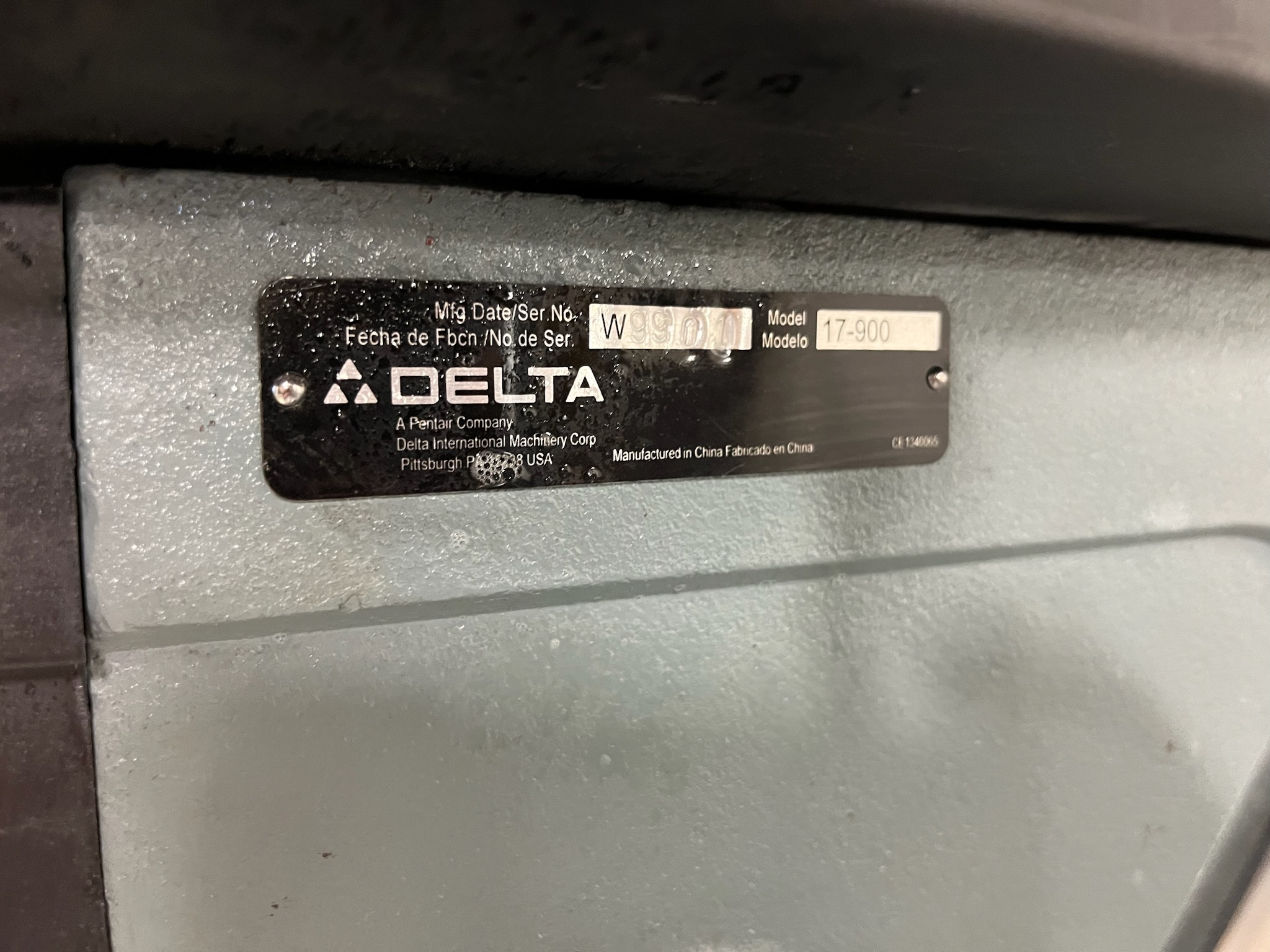 SELT / SOLD Delta standborvél, H165sm. 7