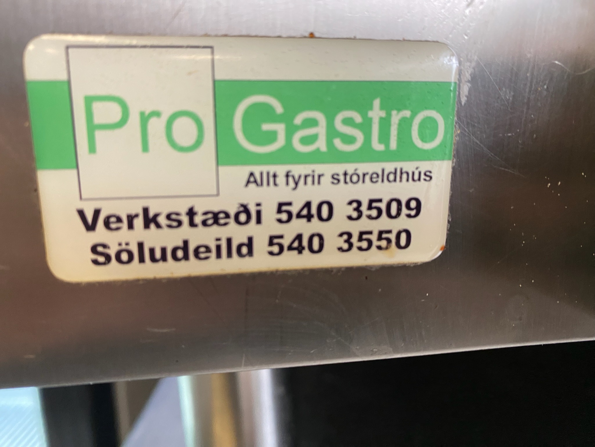SELT / SOLD Zanussi ofn frá ProGastro, H70 x B85 x D76 sm. 7