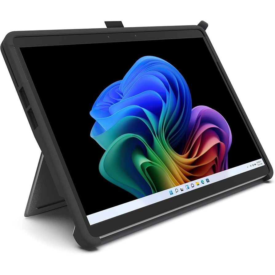 SELT / SOLD MS Surface Pro 11 spjaldtölva m. lyklaborði og í Kensington hlustri