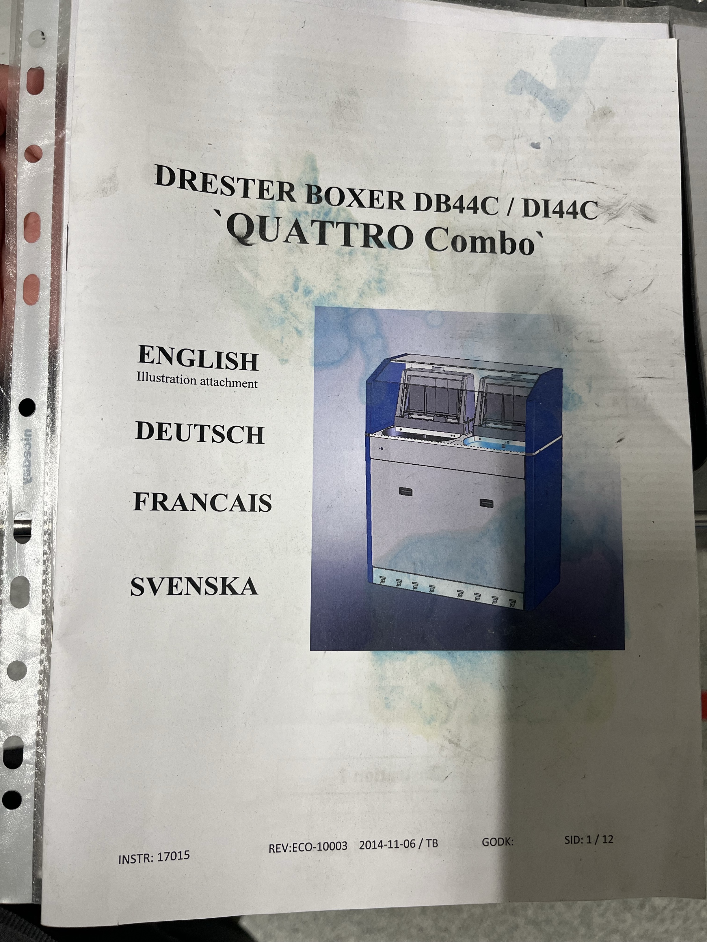SELT / SOLD - Drester sprautukönnuþvottavél - Boxer Quattro Combo DB44C 3