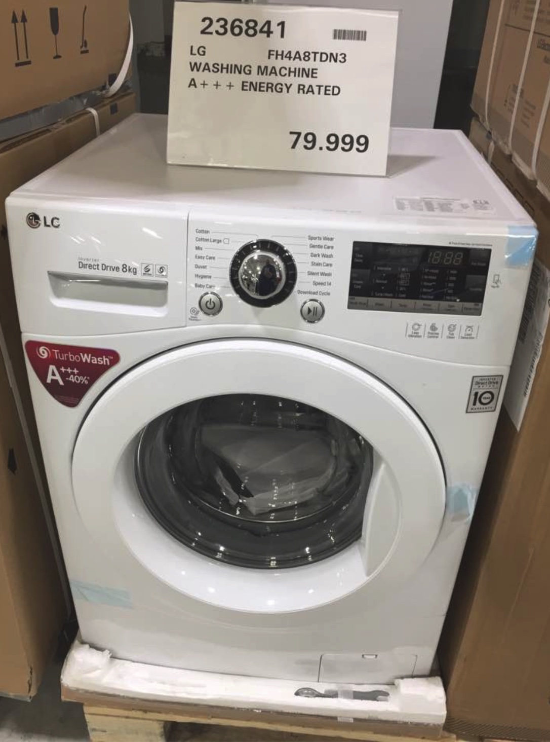 SELT / SOLD -LG 8 kg þvottavél 4 ára 6