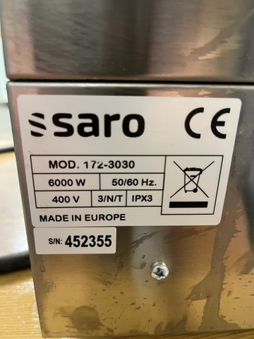 SELT / SOLD Saro grillpanna Fry top 610 6