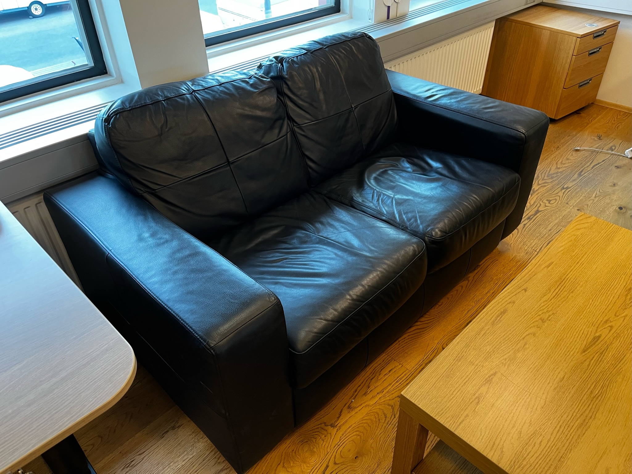 SELT / SOLD - IKEA leðursófasett 2+1 - Skogaby 5