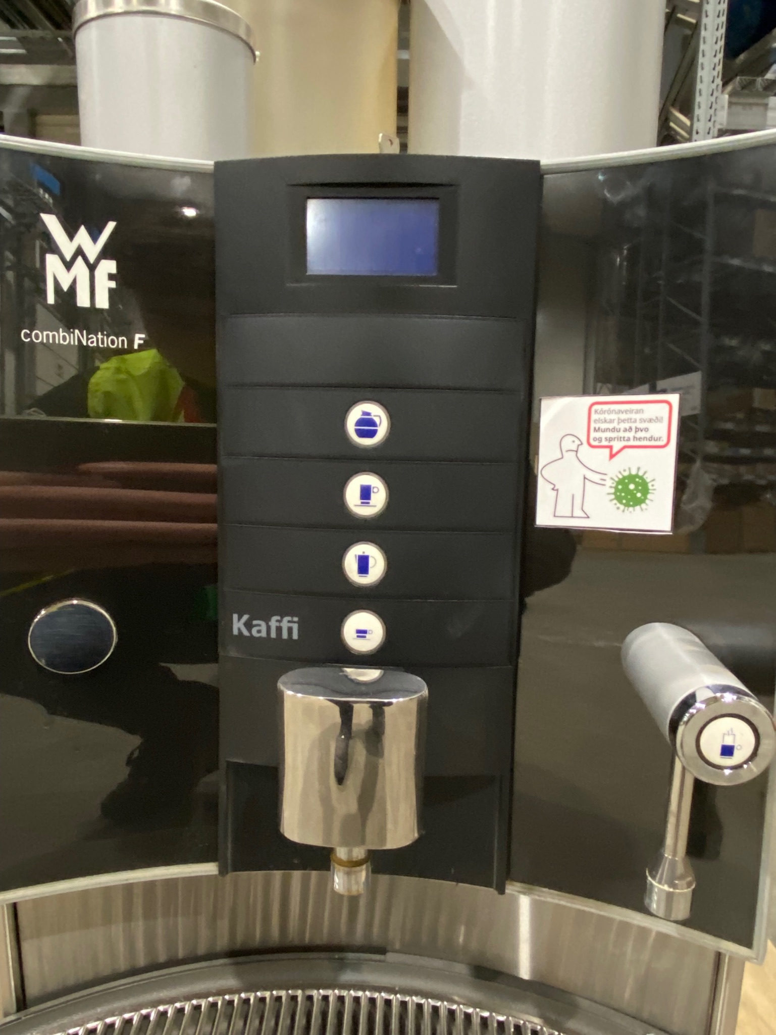 SELT / SOLD Kaffivél (2 stk.) - WMF Combination F Black Edition - baunavél 8