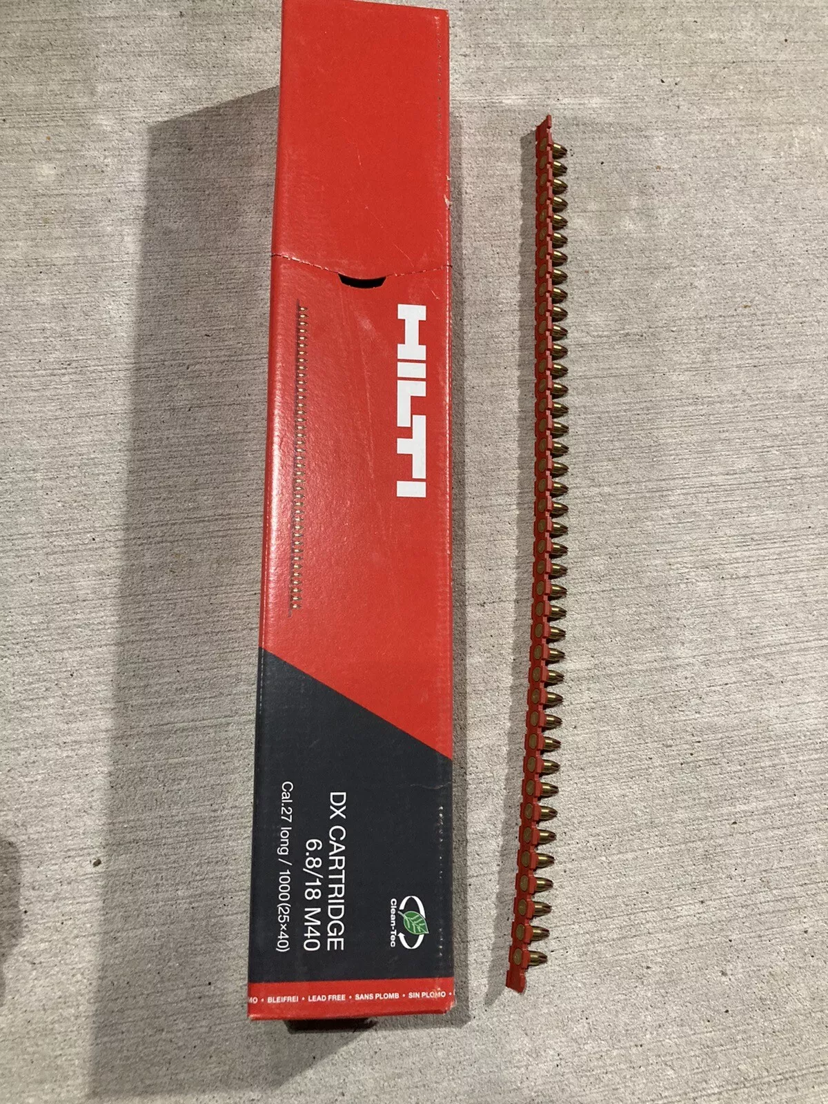 Naglar (18.000 stk.) og patrónur (15.000 stk.) frá Hilti 5