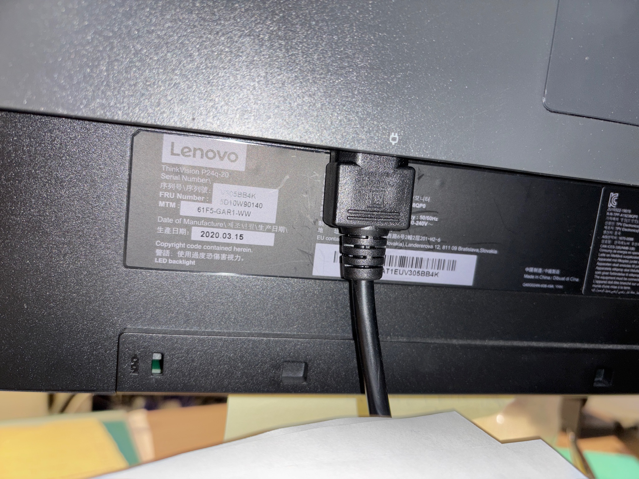 SELT / SOLD Lenovo T24i tölvuskjár - 24'', IPS, 1920 x 1080p 11