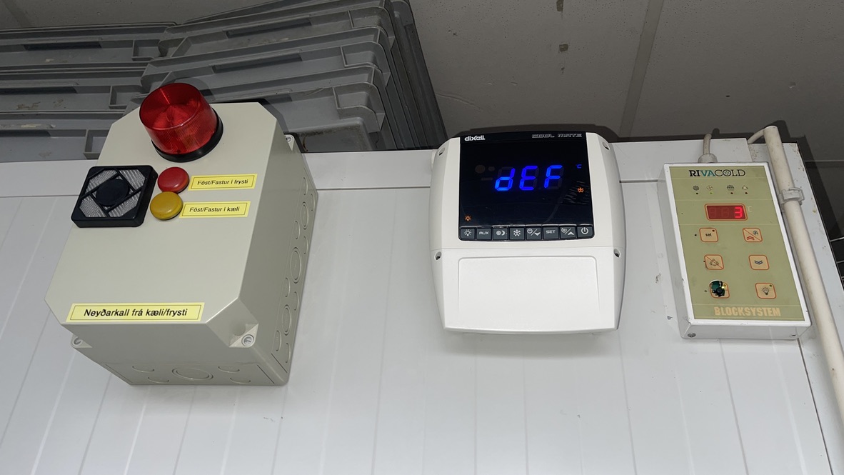 SELT / SOLD Kæliklefi Rivacold - manngengur 7,6 fm 15