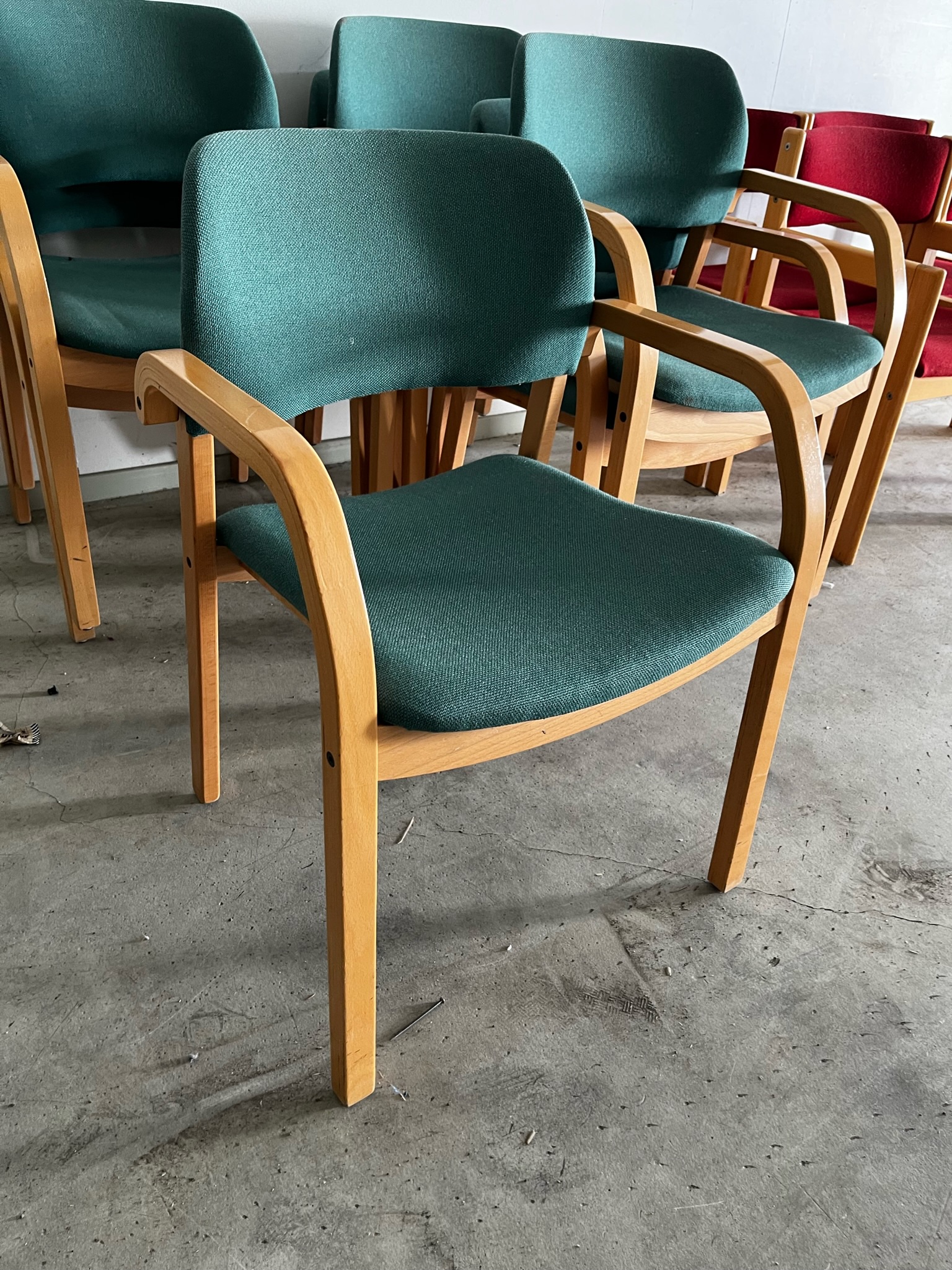 SELT / SOLD Fundarstólar frá Á. Guðmundsson (7 stk.) 3