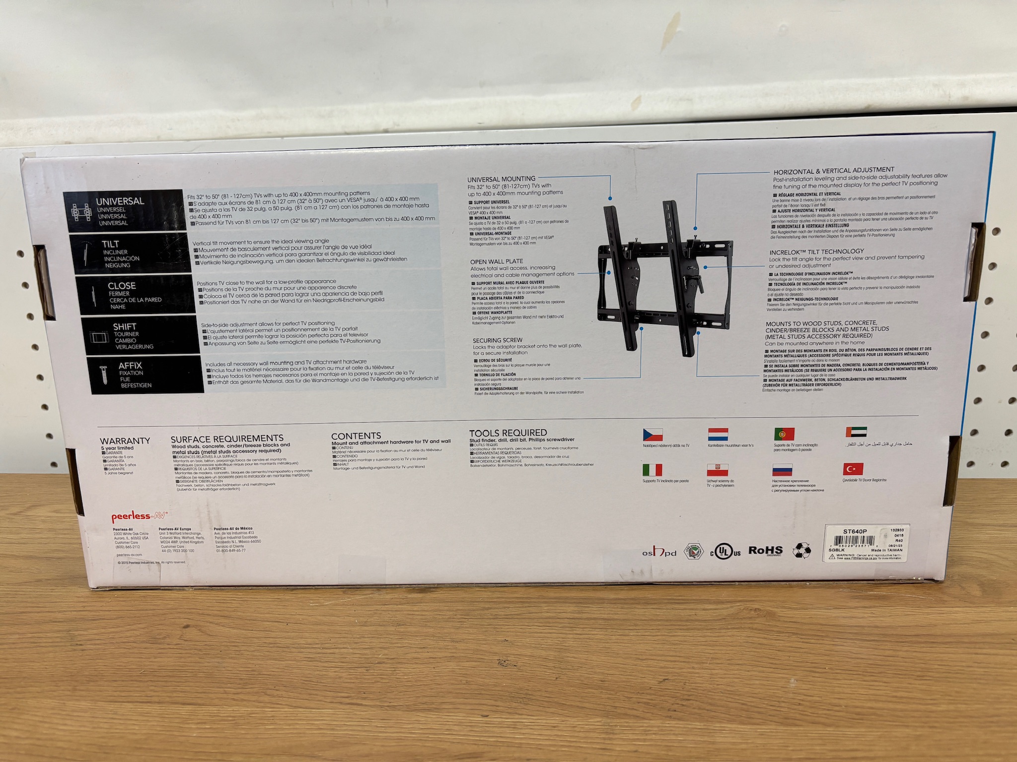 Peerless-AV SmartMount Tilt veggfesting fyrir sjónvörp 2