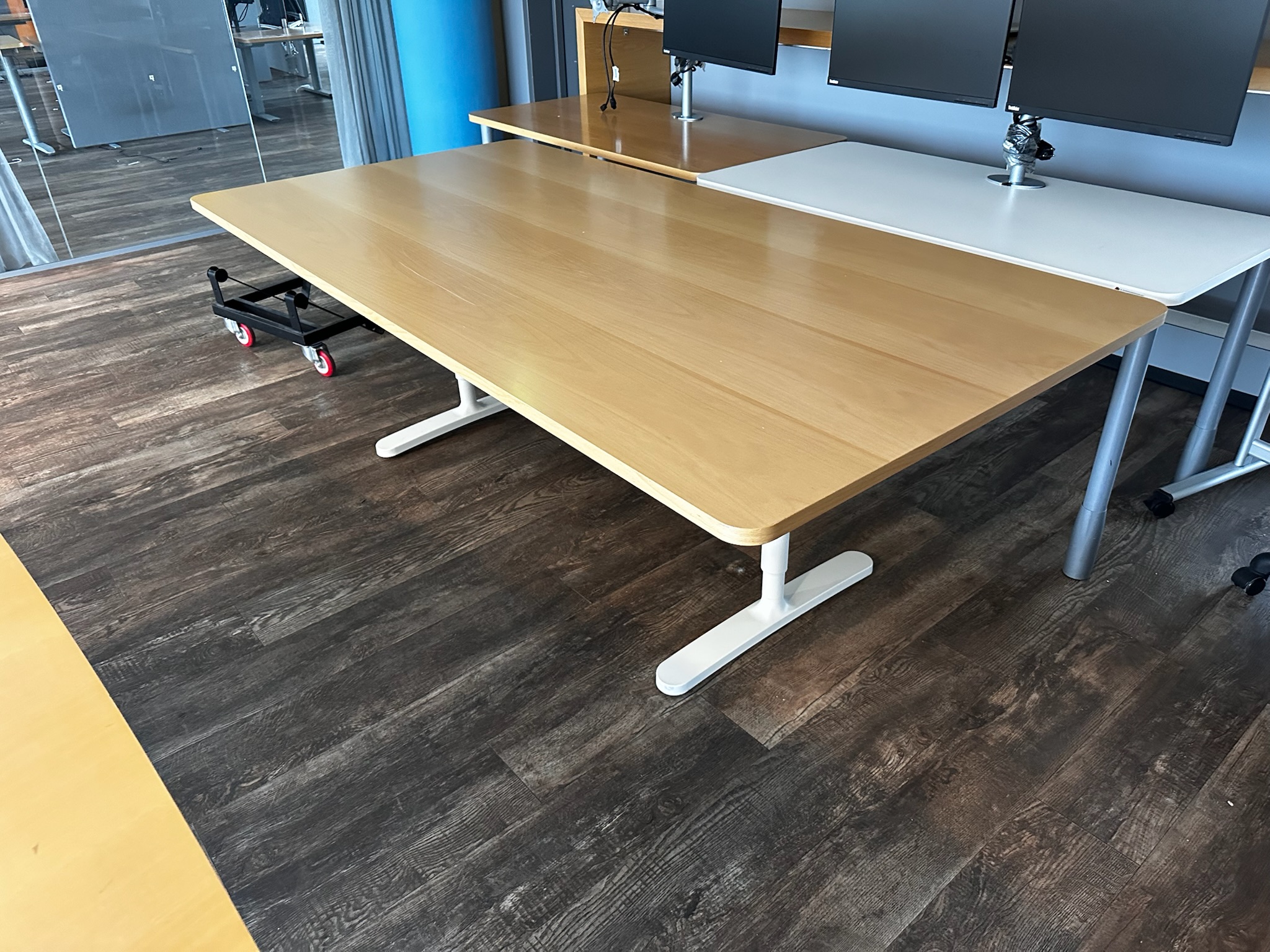 SELT / SOLD Fundarborð, 6-8 manna, L220xB110xH75sm. 3