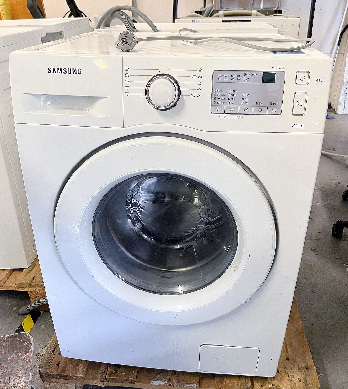 SELT / SOLD Samsung þvottavél 8 kg - H85xB60xD60 sm.