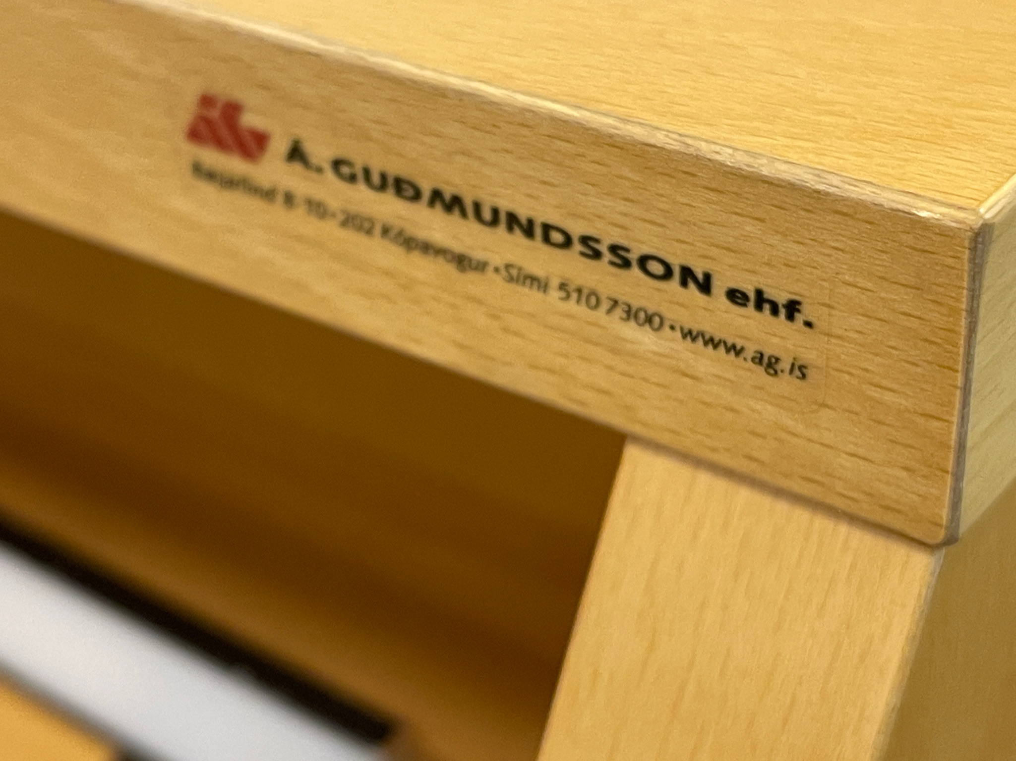 SELT / SOLD Ræðupúlt m.ledlýsingu frá Á.Guðmundsson 8