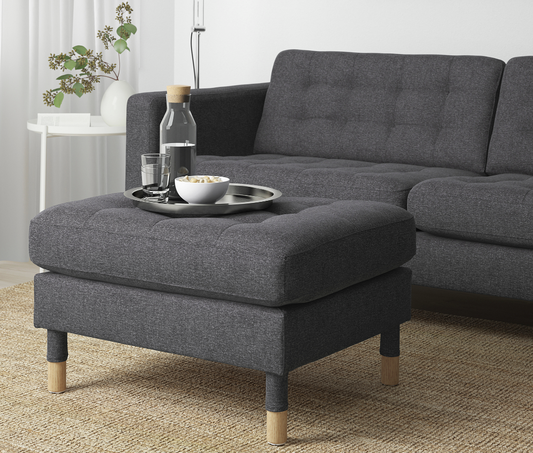 SELT / SOLD IKEA sófasett ásamt skemil, 2+1+1 9
