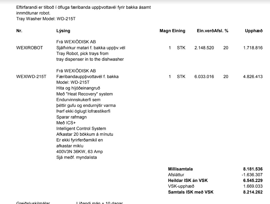 SELT / SOLD - Færibandsuppþvottavél - bakkaþvottavél - WEXIÖDISK ABWEXIROBOT 4