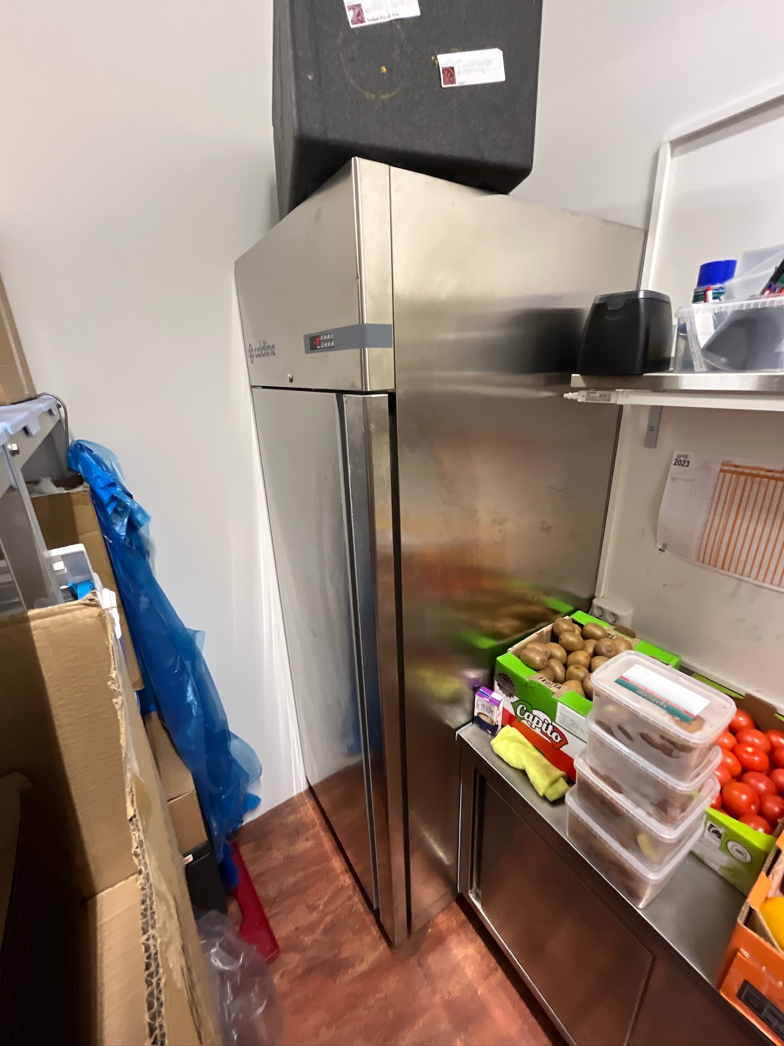 SELT / SOLD - Coldline frystiskápur, 601L, H209 x B74 x D82 sm. 2