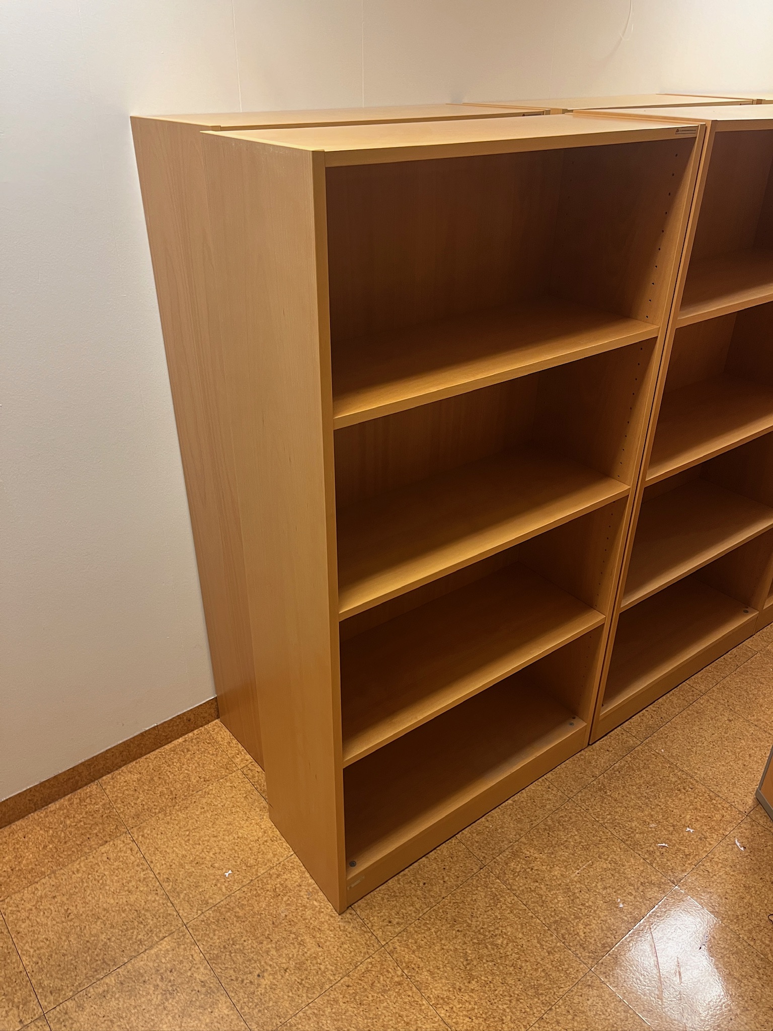 SELT / SOLD Bókahillur frá Á. Guðmundssonm, eik (4 stk.)