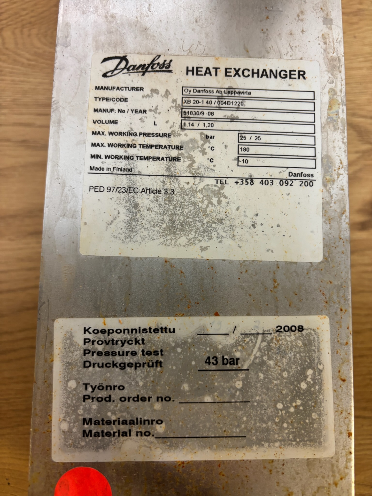 SELT / SOLD Danfoss varmaskiptir, 40 platna 4
