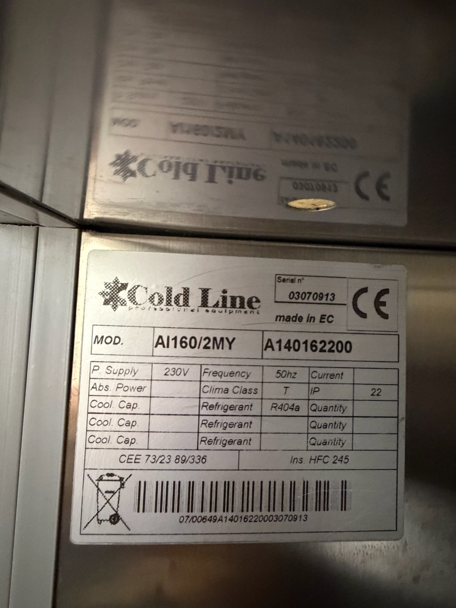 Cold Line kæliskápur frá BVT, 1600ltr. H210 x B150 9