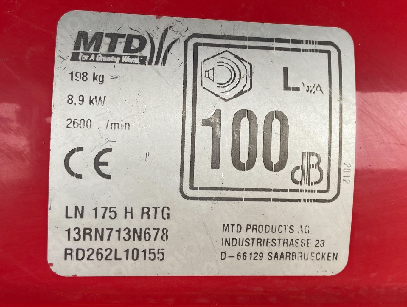 SELT - MTD Sláttutraktor 500cc Series 4 175 5