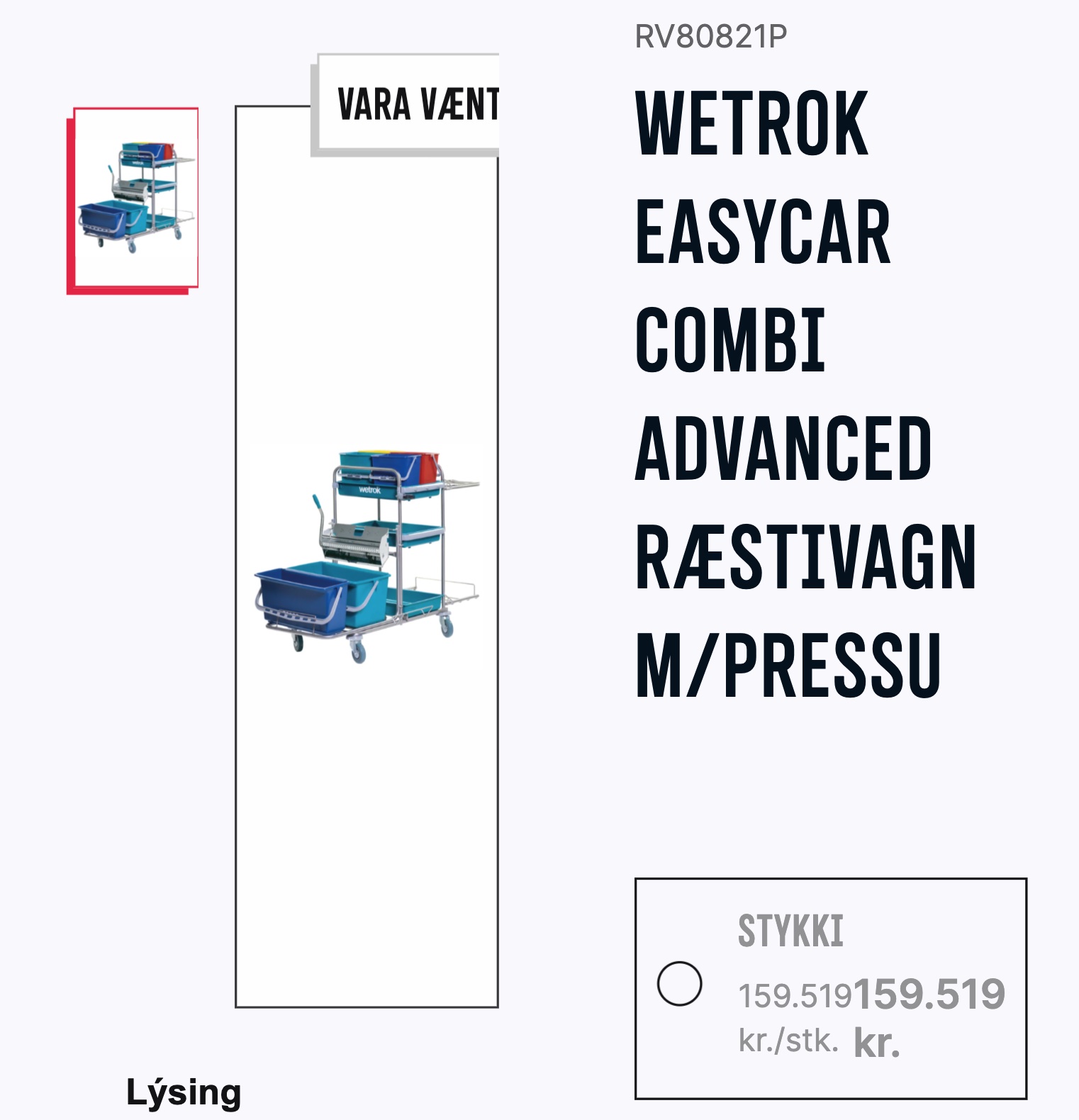 SELT / SOLD Ræstivagnar á hjólum 9
