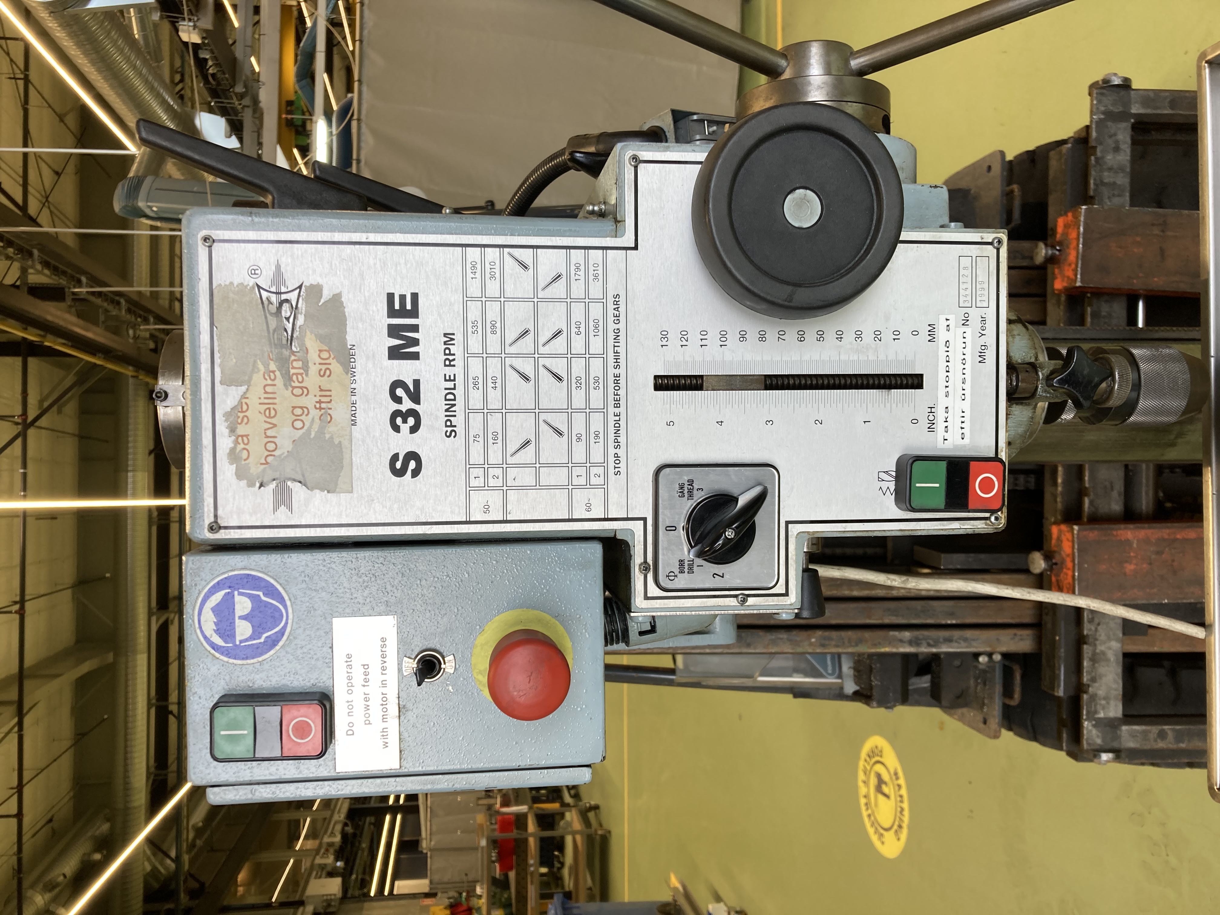 SELT / SOLD Öflug H.M. Machinery AB - Sweden súluborvél 2