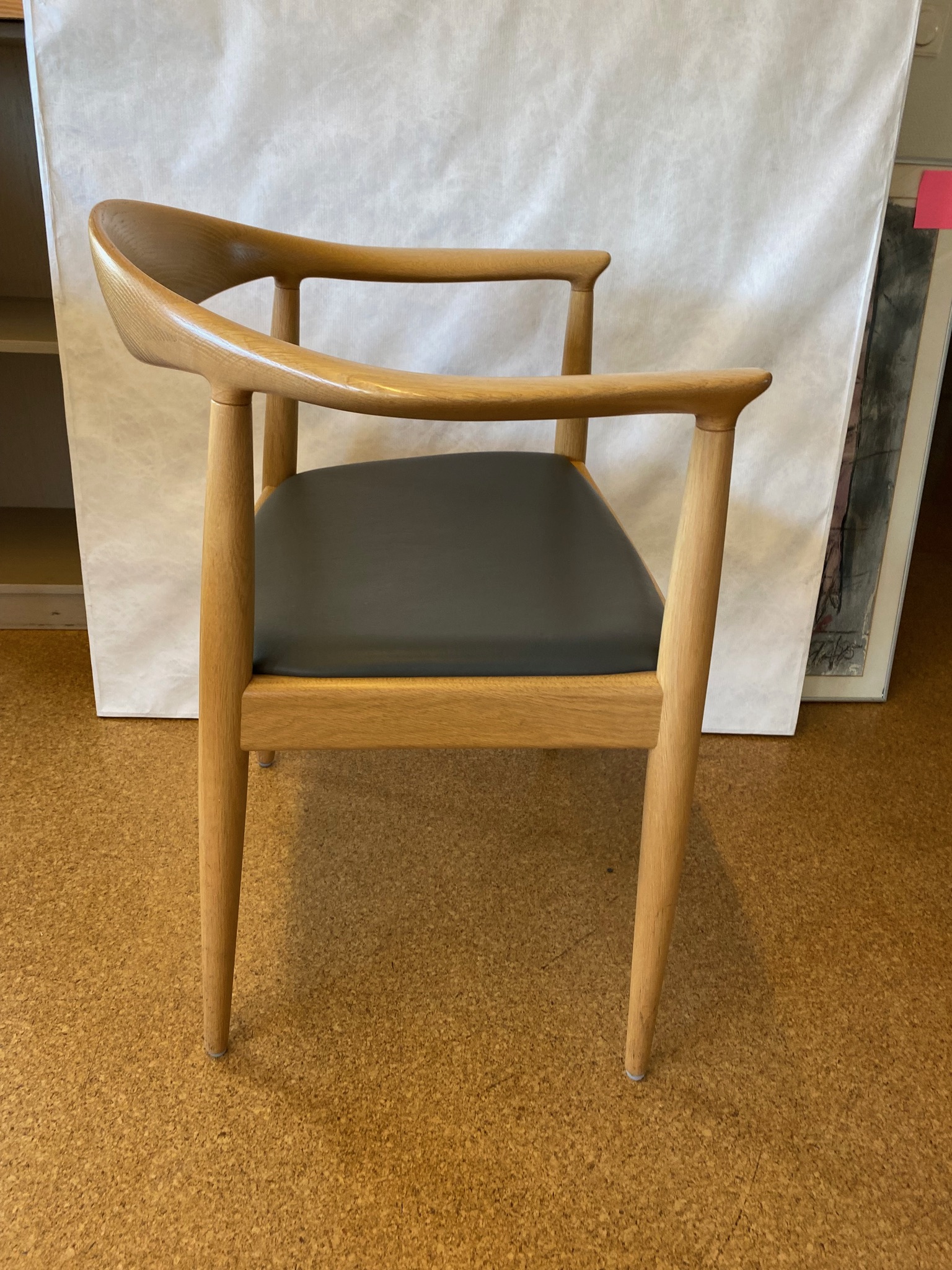 SELT / SOLD - Johannes Hansen hönnunarstóll ''The Chair'' (2 stk.) 3