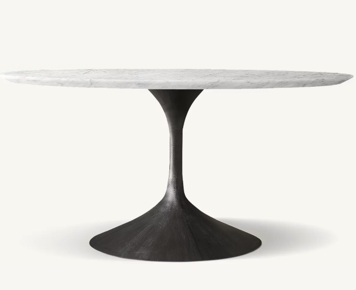 SELT / SOLD Restoration Hardware marmaraborð, Ø152sm. 2
