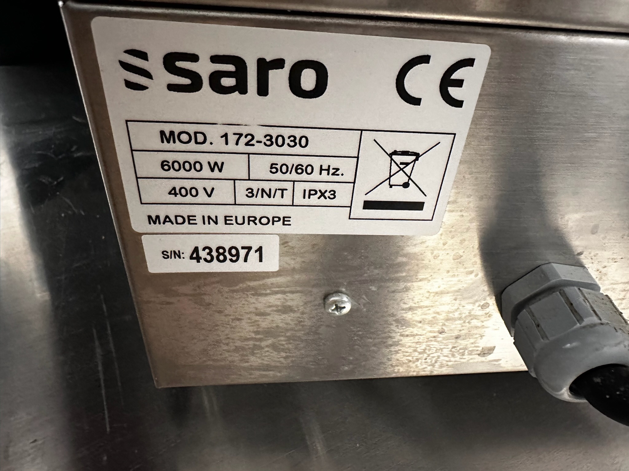 SELT / SOLD Saro grillpanna Fry top 610, B60 x D50 x H22 sm. 6