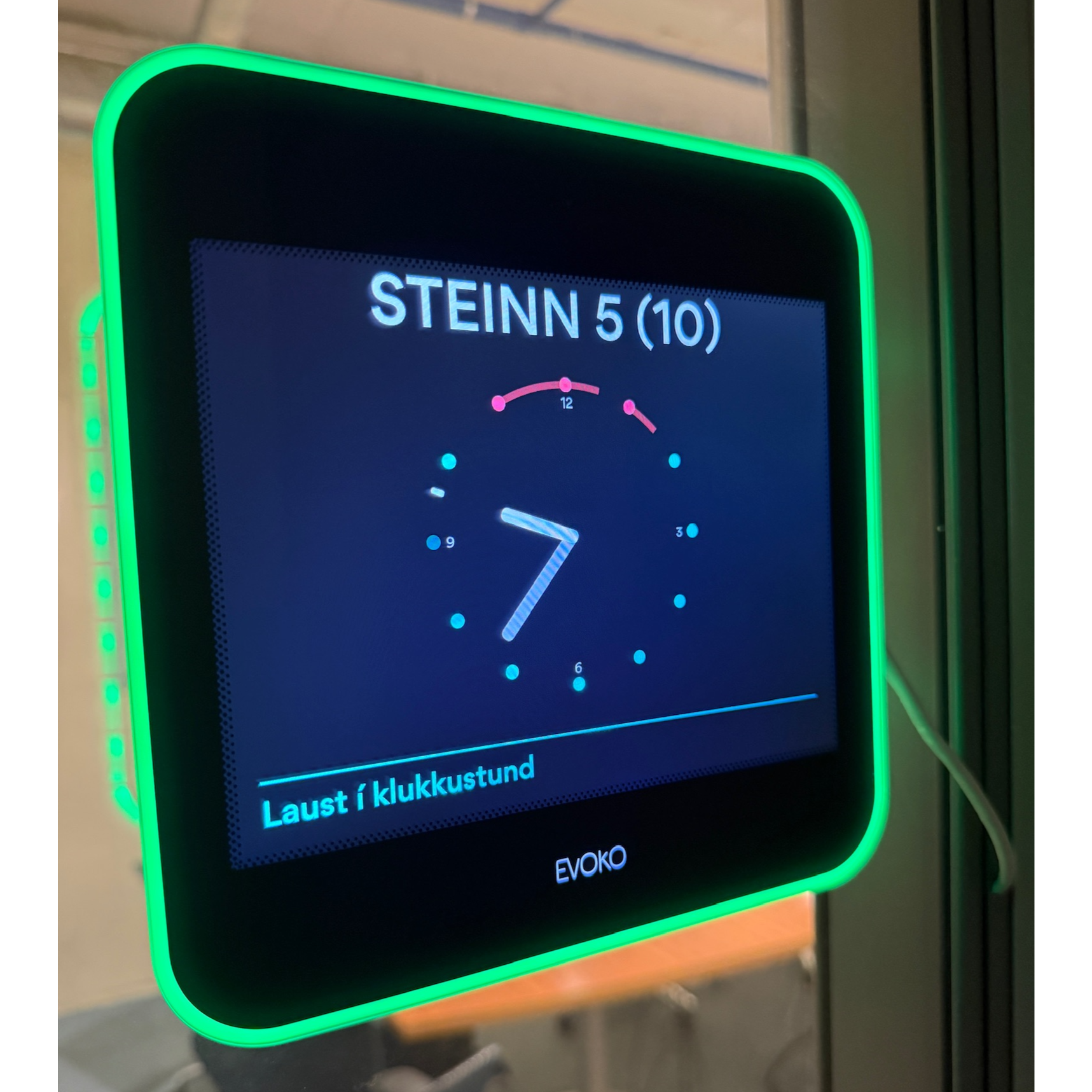 SELT / SOLD Evoko fundarbókunarskjár