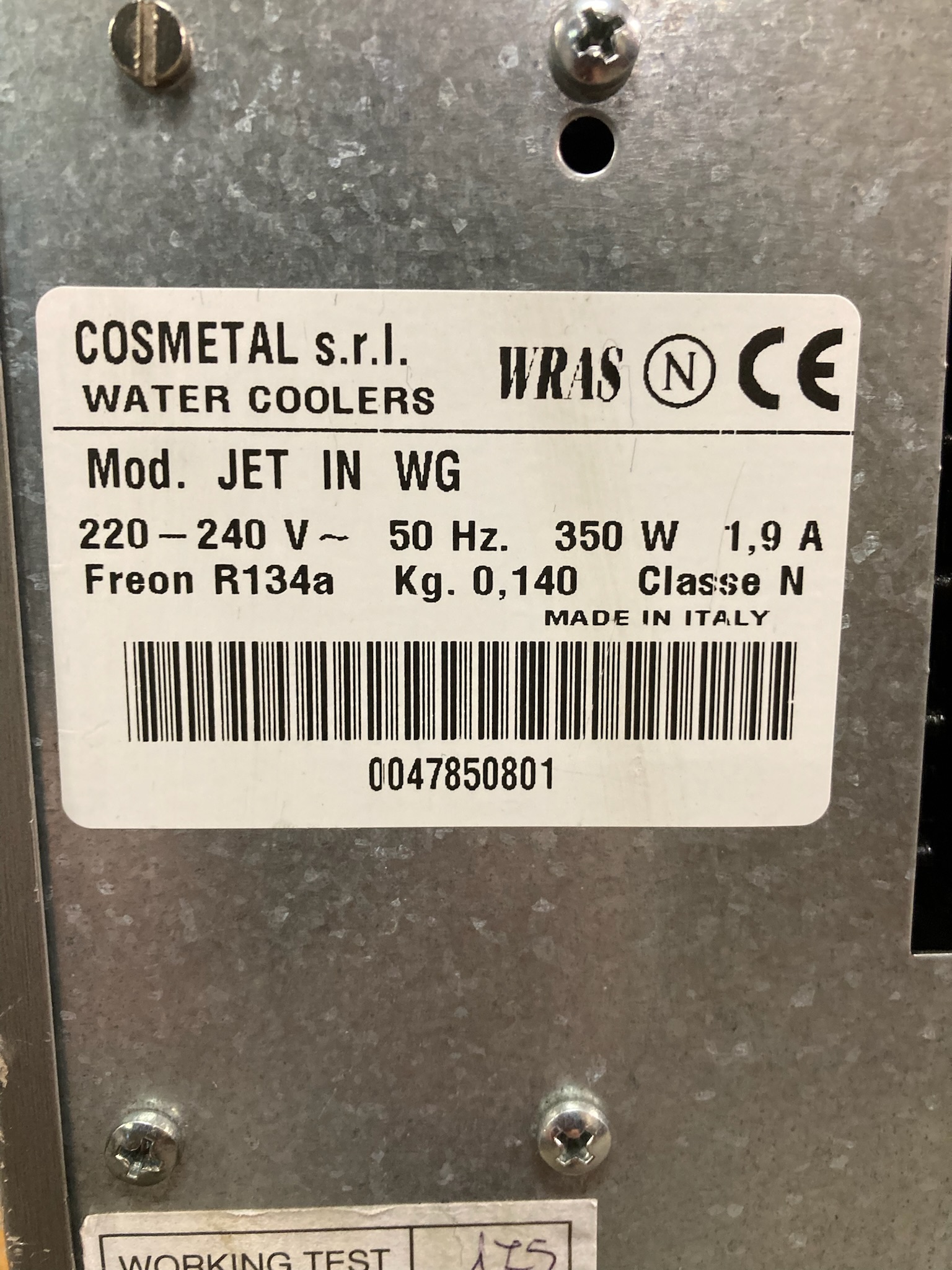 SELT / SOLD Vatnskælir frá Cosmetal - 2 stk. 9
