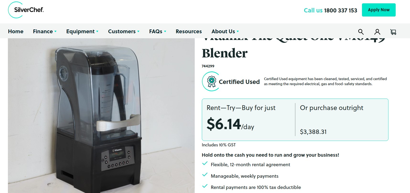 SELT / SOLD - VITAMIX THE QUIET ONE - blandari - frá Kælitækni 8