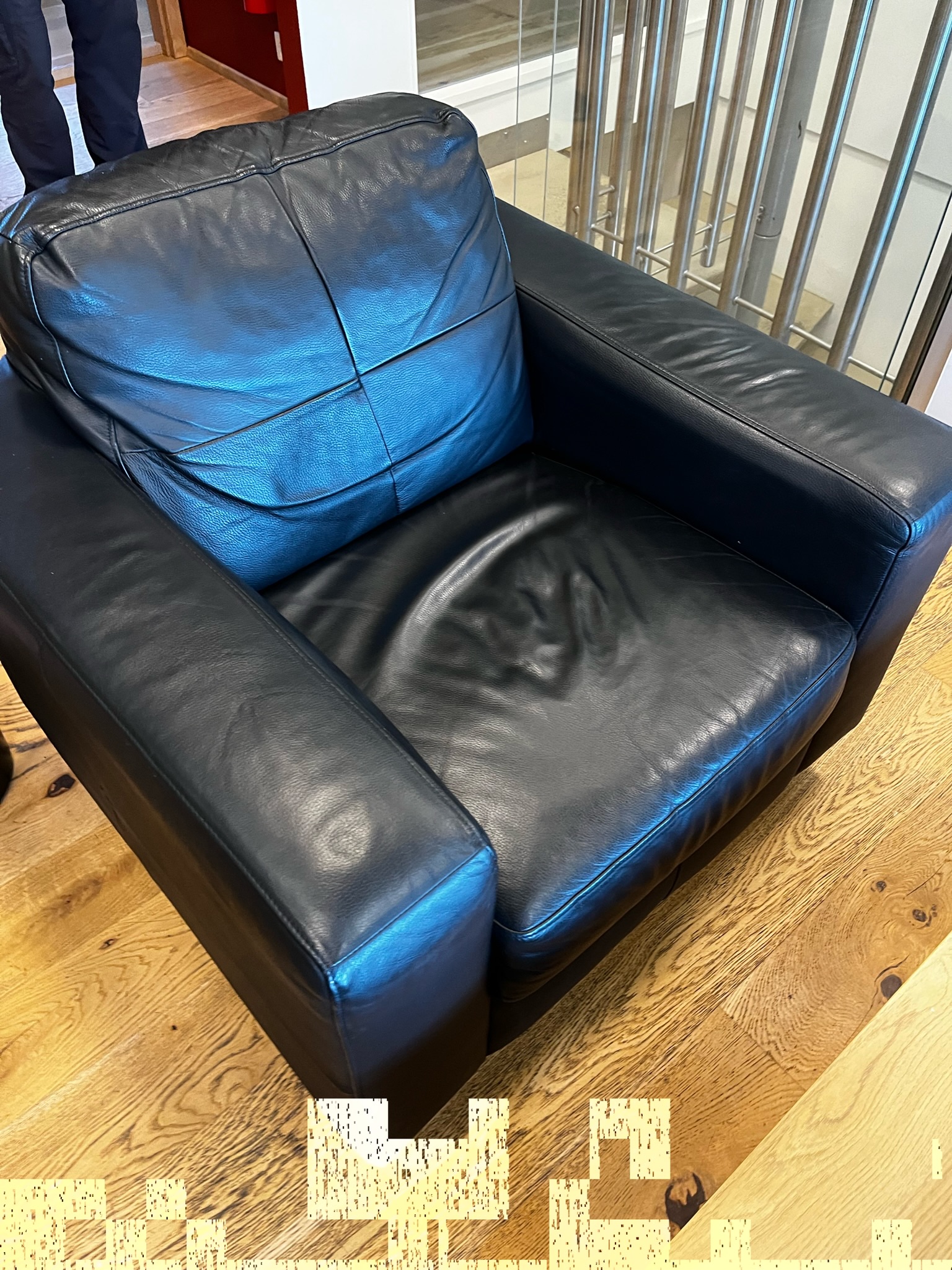 SELT / SOLD - IKEA leðursófasett 2+1 - Skogaby 4