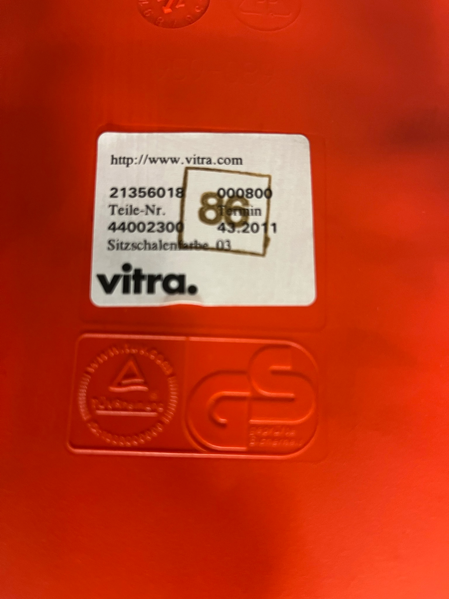 SELT / SOLD Vitra borðstofustóll frá Pennanum 4