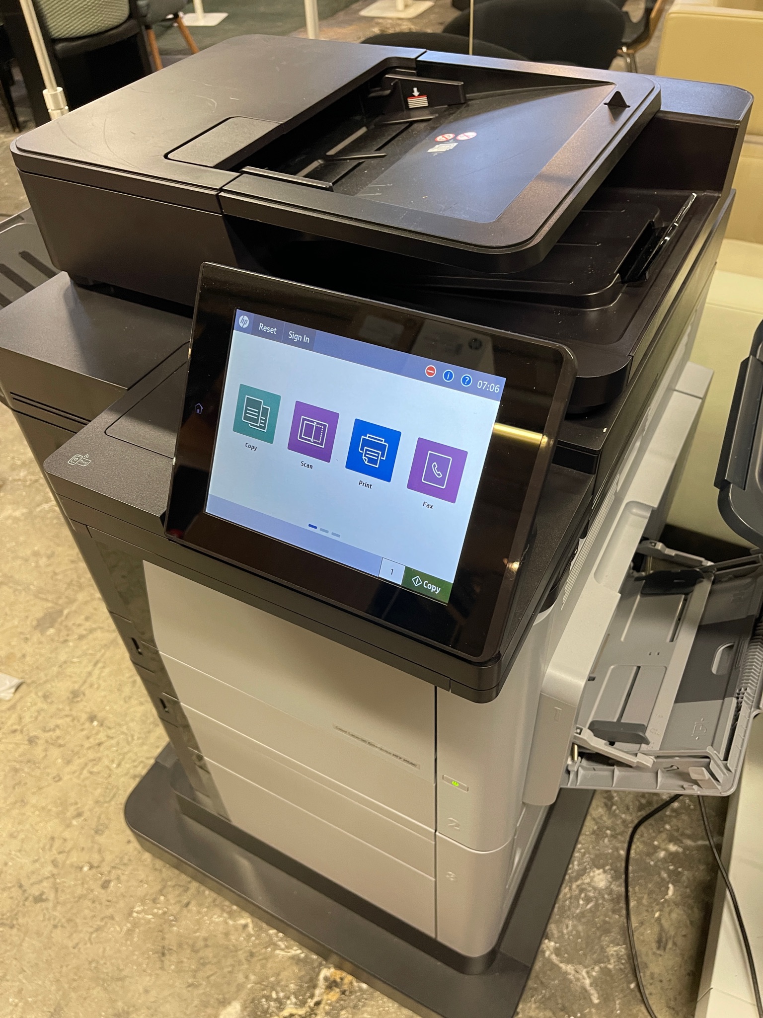 SELT / SOLD HP Laserjet litaprentari/Scan Enterprise MFP M680 + 4 tonerhylki 9