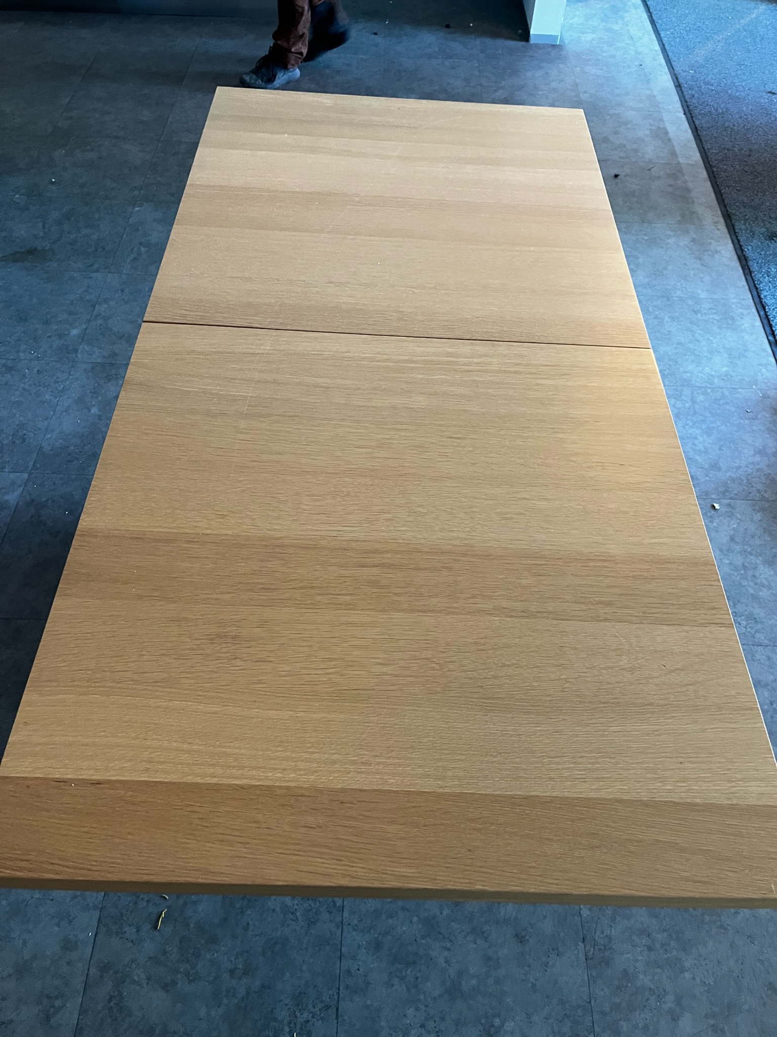 SELT / SOLD Glæsilegt fundarborð með framlengingu - sérsmíði - 183/263 x 91 sm. 5