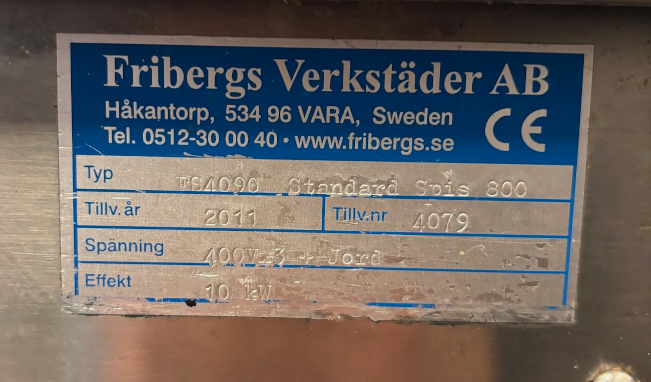 SELT / SOLD Fribergs flatpanna frá Fastus, H87 x B80 x D77 sm. 8