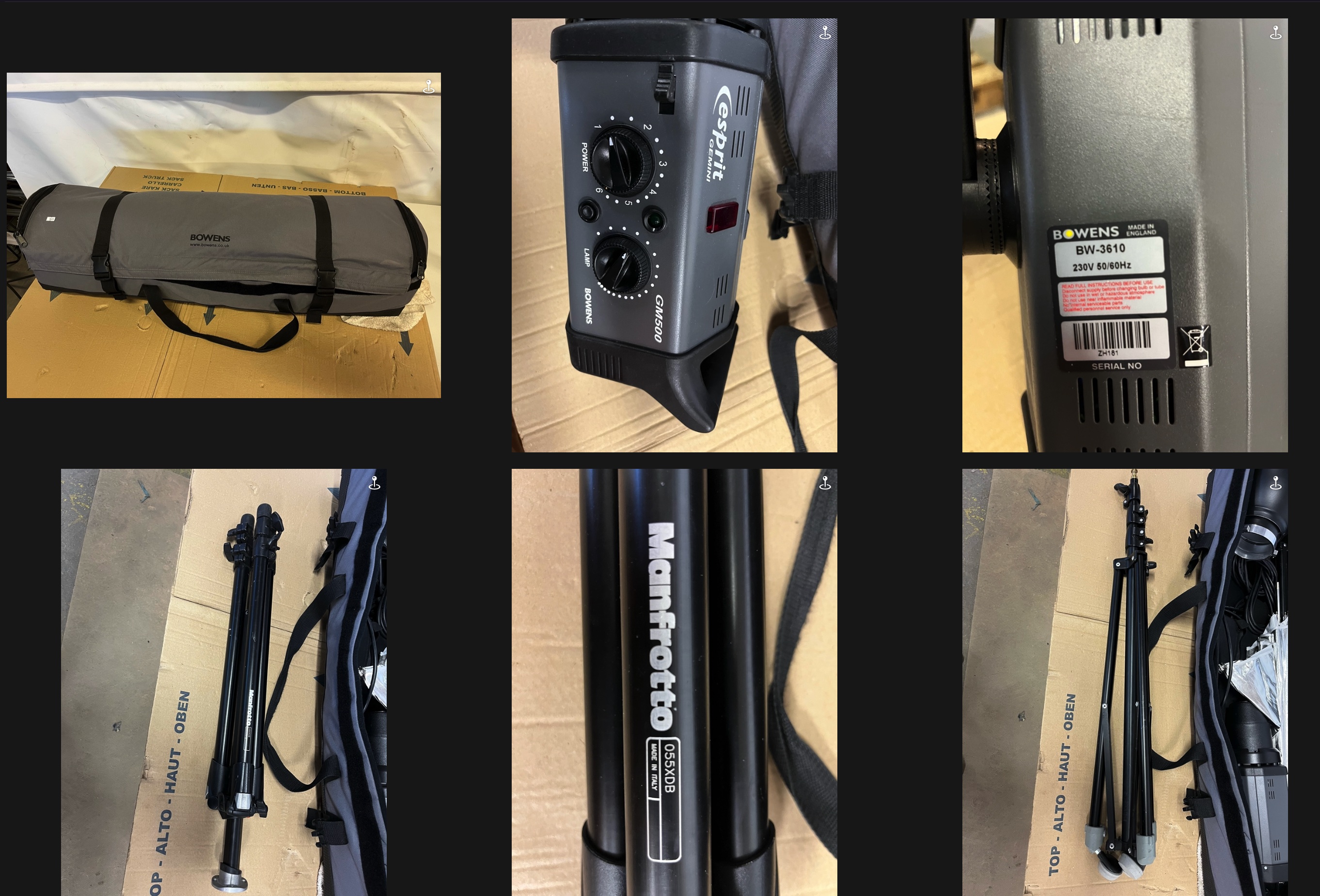 SELT / SOLD Ljósmyndatæki - Bowens-Ikan-Manfrotto-Q Gear 4