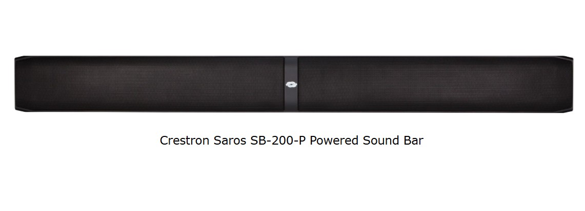 Crestron Saros SB-200-P-B Soundbar, sjónvarps hátalari (3 stk.)