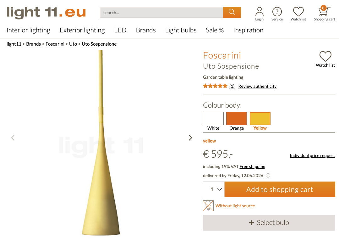 Foscarini hangandi ljós (5 stk.) 4