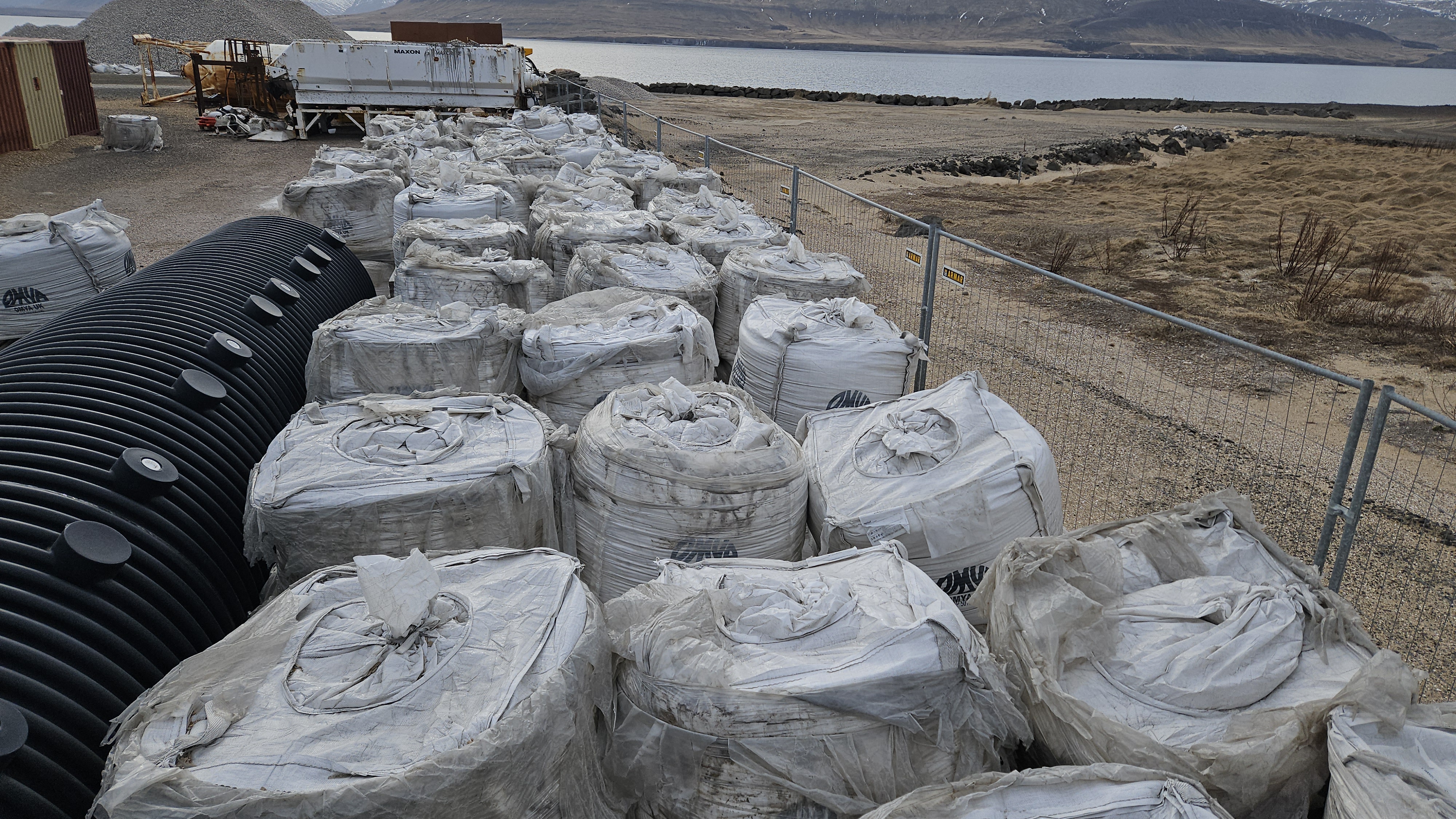 SELT / SOLD Kalksekkir - 300 tonn - 600 kg. pokinn 2