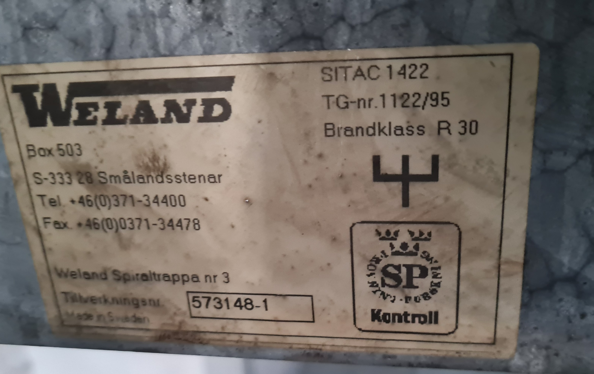 SELT / SOLD Hringstigi - galvaniseraður - ryðfrítt handrið 5