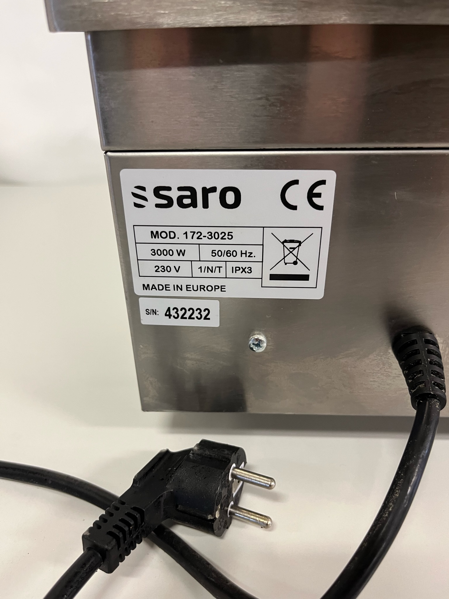 SELT / SOLD Saro Grillpanna Fry top 400 6