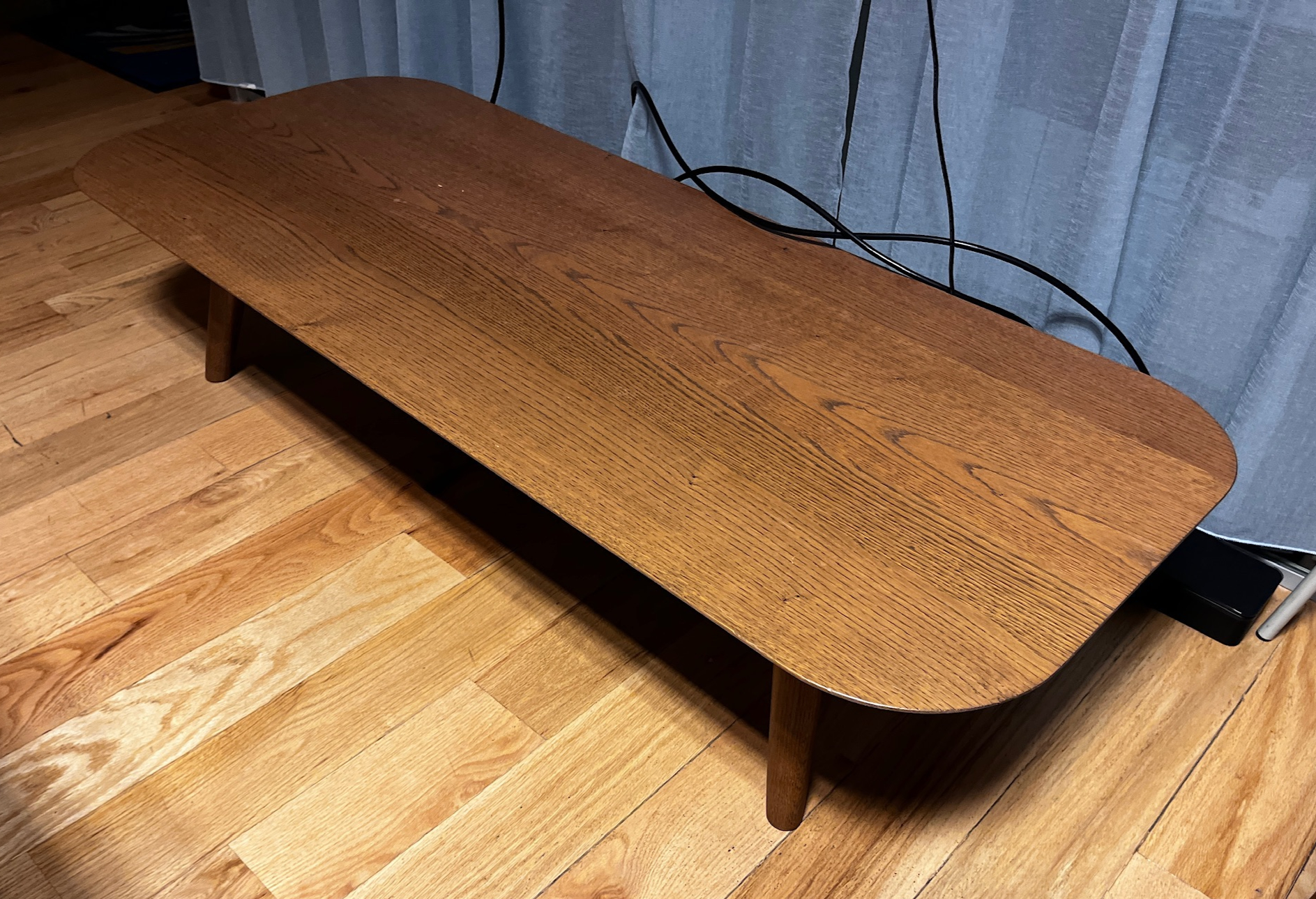 SELT / SOLD Moooi stofuborð Cinnamon Stained , L145 x B60 x H30 sm.