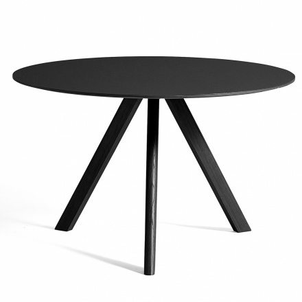 SELT / SOLD HAY - CPH 20 hringborð, svart, 120 cm í þvermál (2 stk.) 2