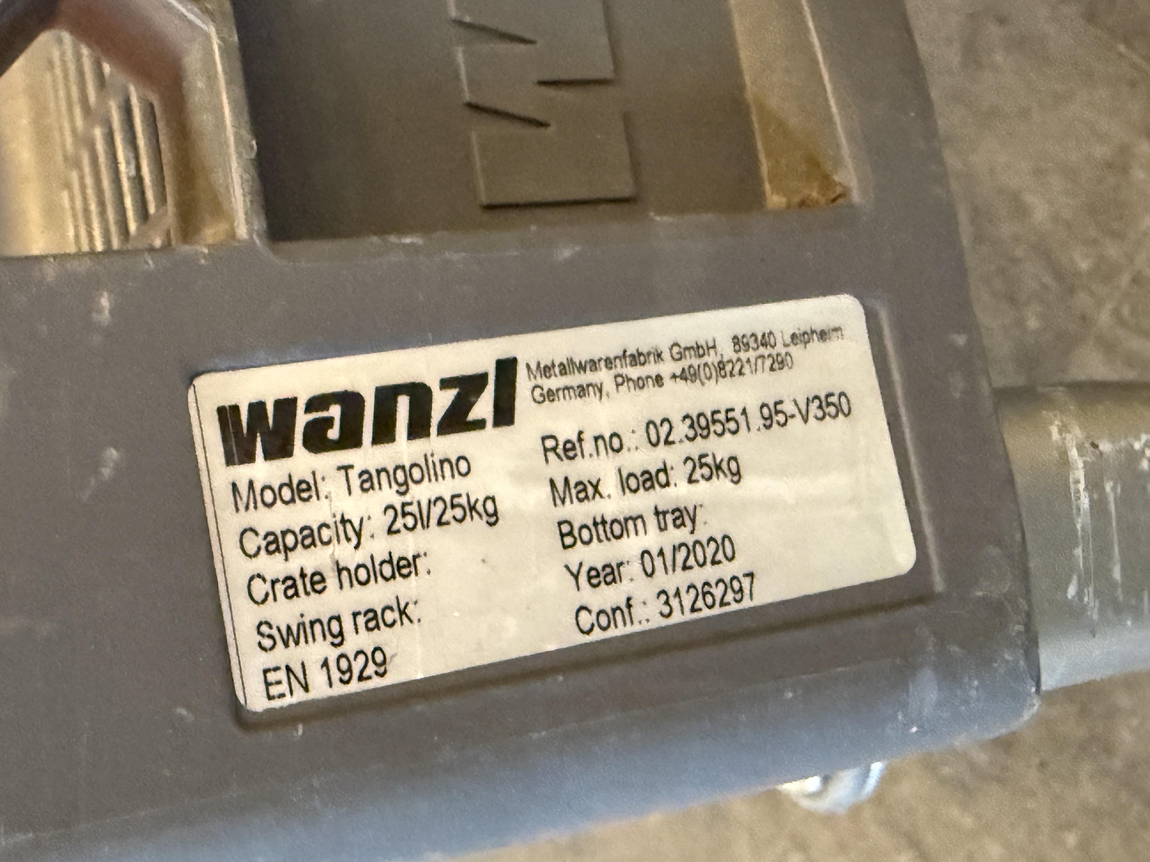 SELT / SOLD Barnainnkaupakerra (25 L / 25 kg) Wanzl Tangolino (15 stk) 9