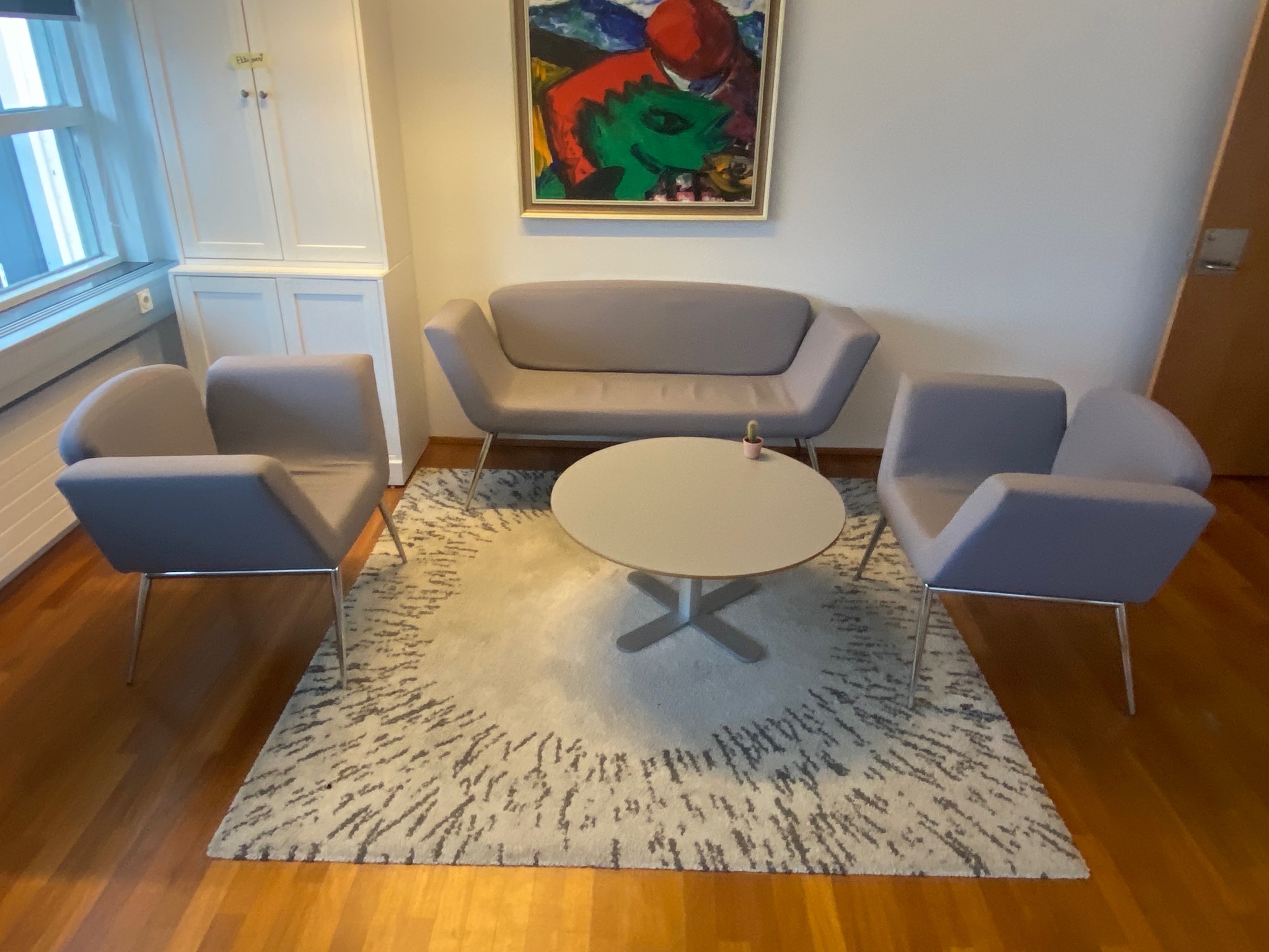 SELT / SOLD Dímon hönnunarsófasett, íslensk hönnun og smíði, 3+1+1 2