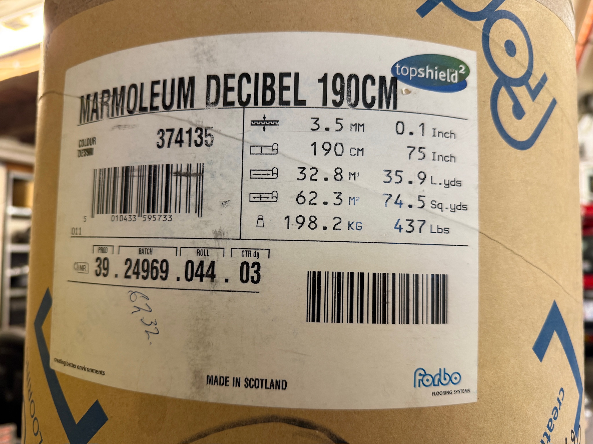 Forbo Marmoleum Decibel gólfdúkur (187m²) - Ónotað 5