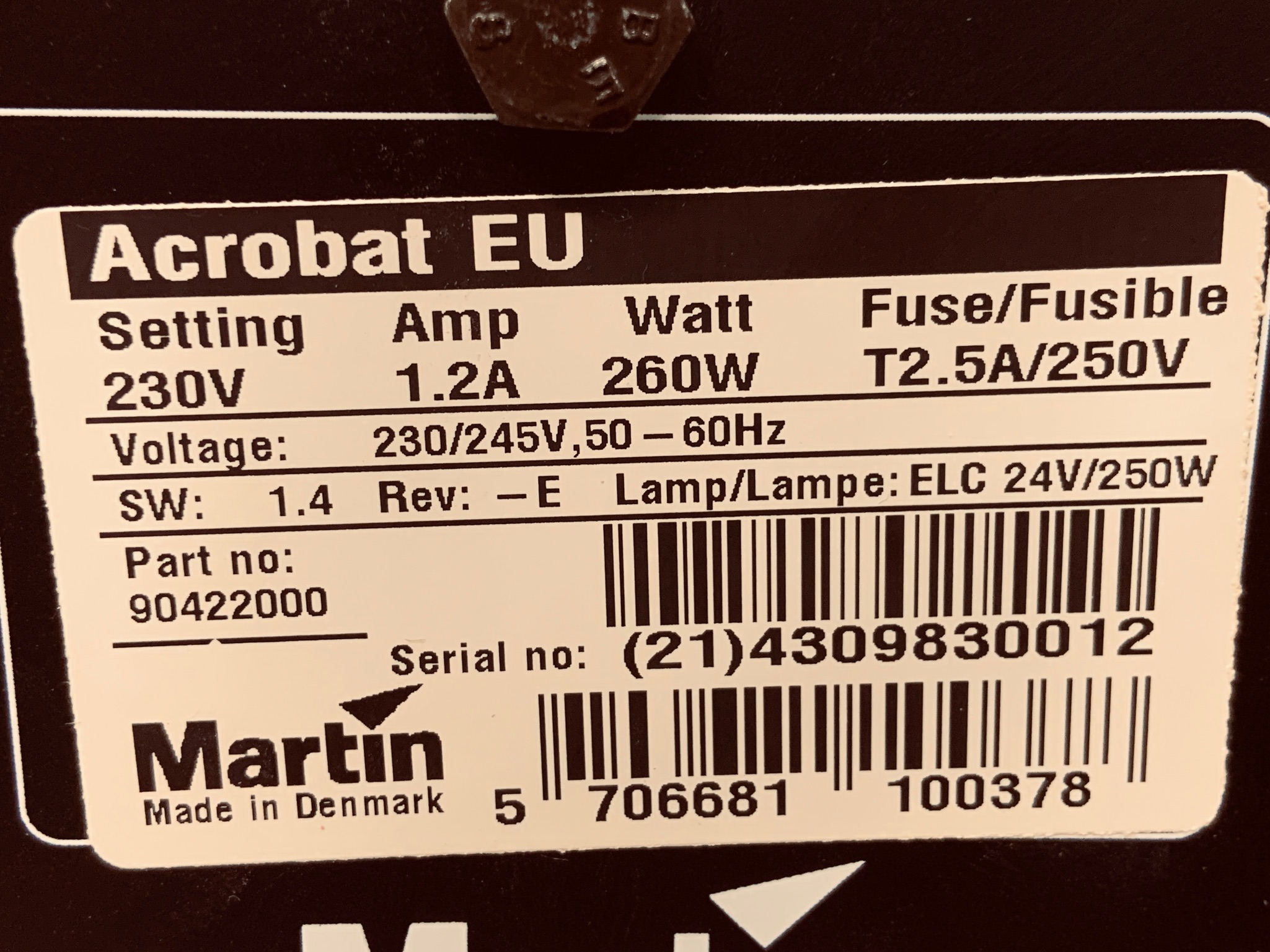 SELT / SOLD MARTIN Moving Lights 7