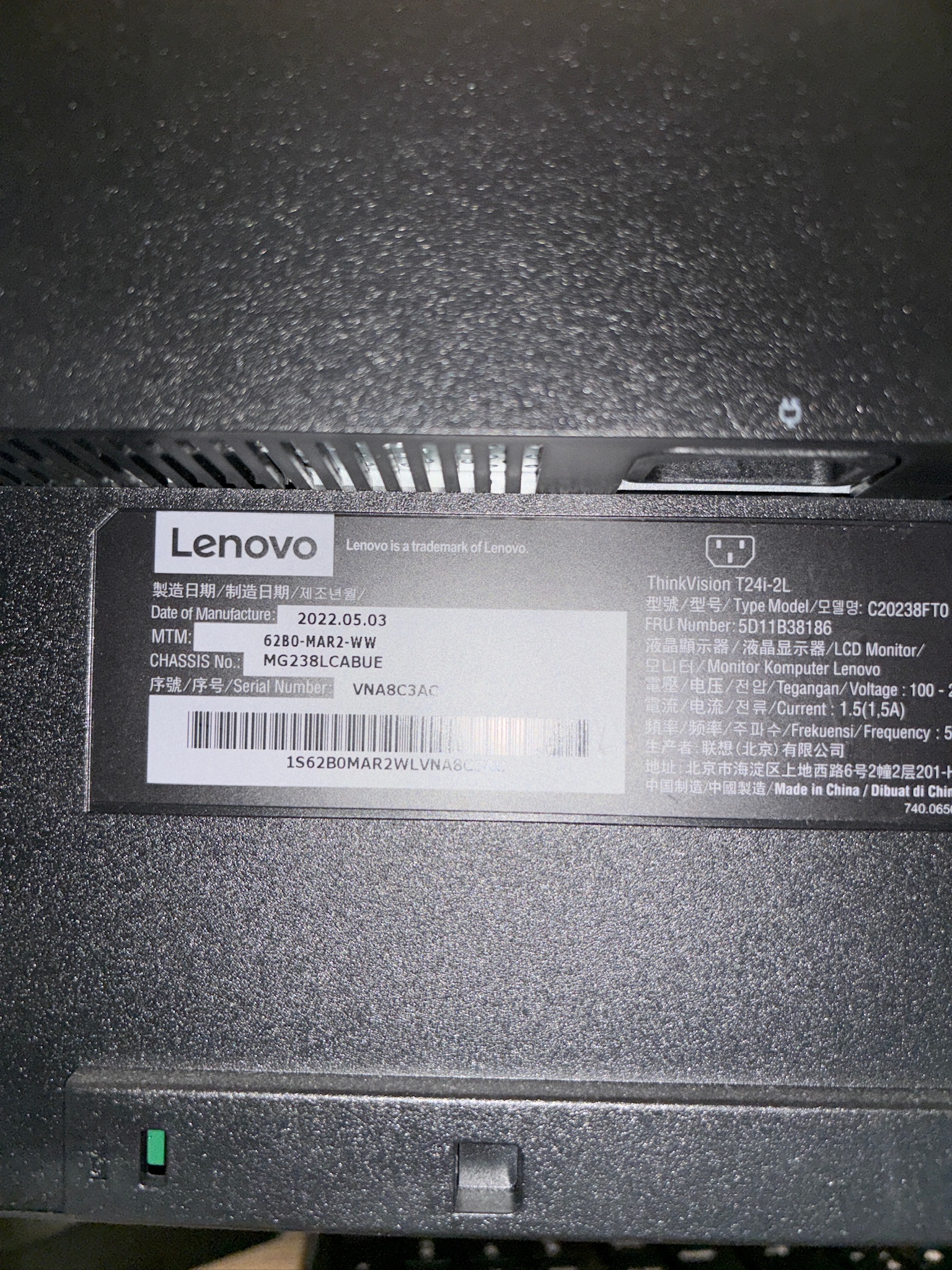 SELT / SOLD Lenovo T24i tölvuskjár - 24'', IPS, 1920 x 1080p 8